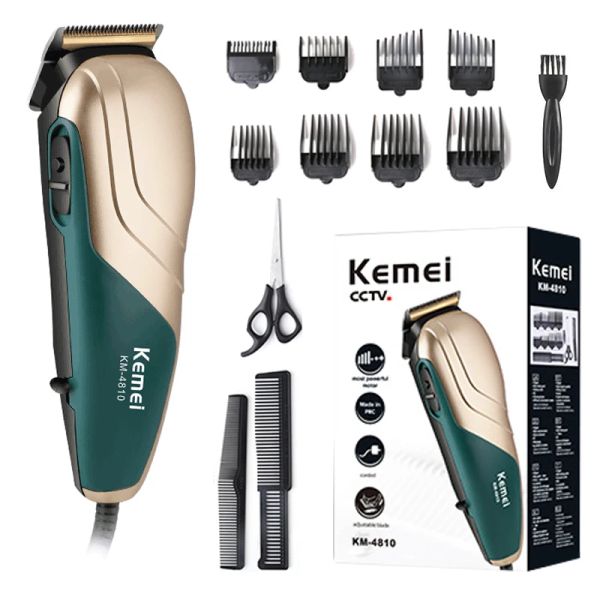 ARMERS Home Profissional com fio 220240v Clipper ajustável Cabelo de cabelo elétrico de cabelos elétricos com 8 pentes de fixação