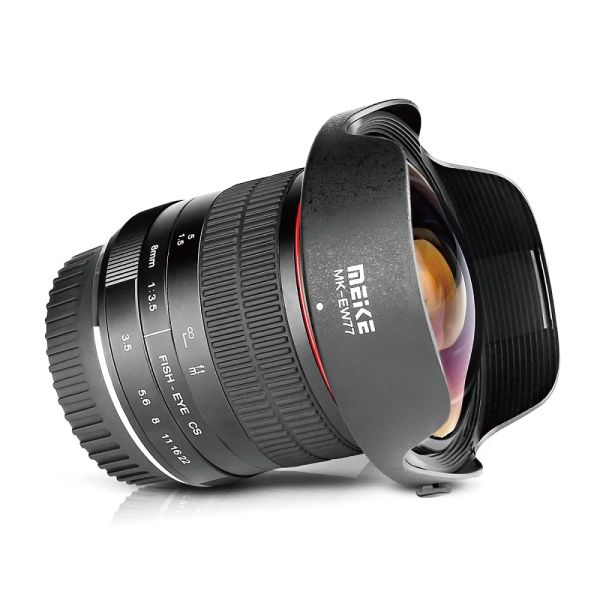 Acessórios meike 8mm f3.5 lente de peixe de larga angular APSC para canon ef monte eos 6d 7d 40d 80d 90d 450d 550d 5diii 1100d 1200d câmeras dslr