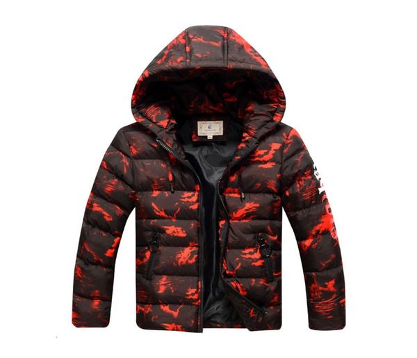 Big Boys Winter Coats Children in Down Jackets Camuflage Impressão Jaqueta infantil Espalhar Parkas Quente Crianças Crianças Outwear Clothes9422292