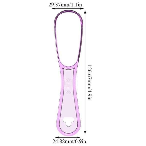 1pcs Lingua più pulitore di plastica riutilizzabile in plastica multicolore per la lingua pulita raschietto riutilizzabile spazzola per lingua igiene strumento di pulizia orale