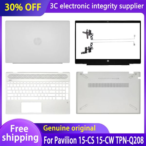 Случаи Новый оригинальный корпус ноутбука для HP Pavilion 15CS 15CW TPNQ208 TPNQ210 LCD задняя крышка передняя крышка передняя палочка палмрест нижний чехол