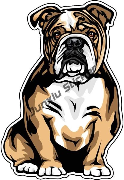 Personalità adorabile Bulldog Decal inglese - adesivo per paraurti per cani - Perfetto per laptop Bambucini Windows Cars Trucks Walls