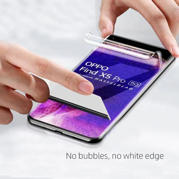 2pcs 9D Hydrogel Film para Oppo Find X6 Pro Phone Screen Protector Find X5 X3 X2 Lite Neo X Filme Protetor Not Glass Smartphone
