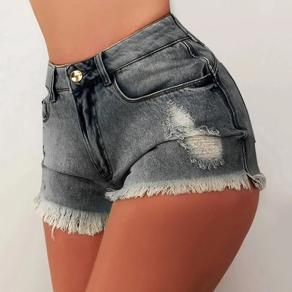 Женские повседневные джинсовые шорты плюс размер джинсы S3XL Сексуальные короткие брюки Slim Pantalones Cortos de Mezclilla Ropa Mujer 240409