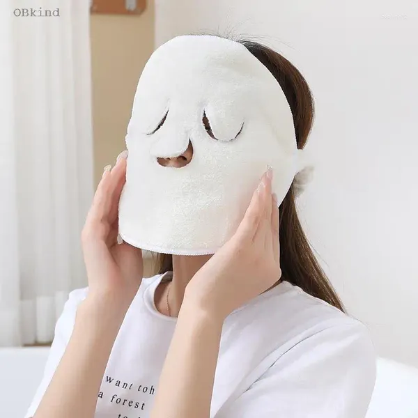 Copertura maschera per compressione asciugamano a doppio strato viso ispessato occhio facciale al vapore Beauty riscaldamento bagnato