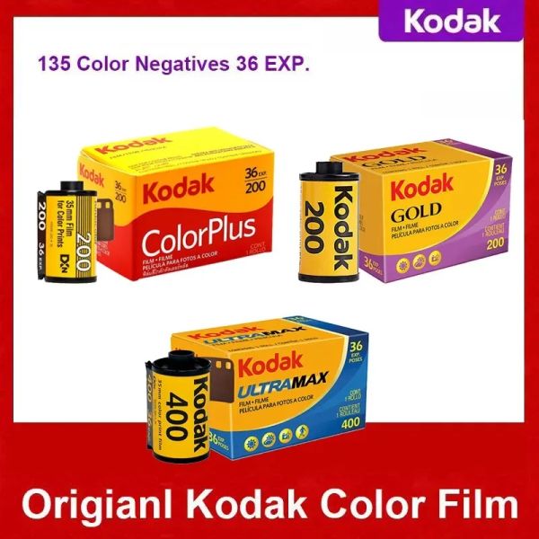 Kamera Orijinal Kodak Film 35mm 36 Rulo Başına Pozlama ColorPlus200 Altın 200 Renk Ultramax 400 Baskı 13536 M35 / H35 Kamera için Uygun