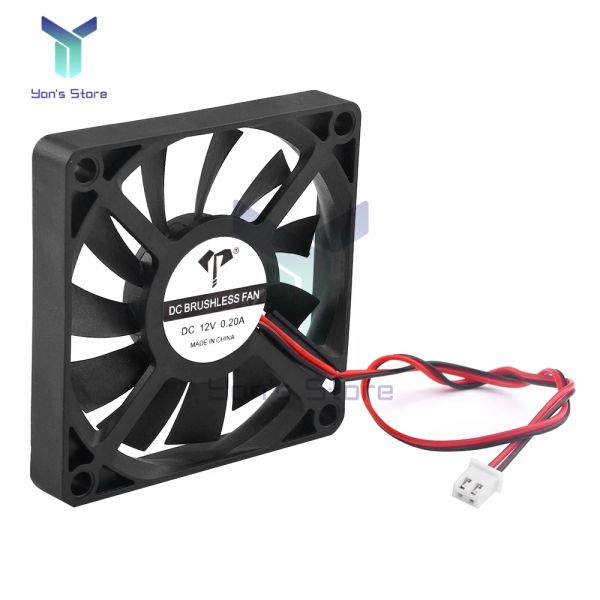 DC7010 DC7025 DC9225 DC Soğutma Fanı 2 telli Yağ Yağı Yatak Endüstriyel Soğutma Fanı Sessiz Soğutma Fanı 70mm*70mm 90mm*90mm