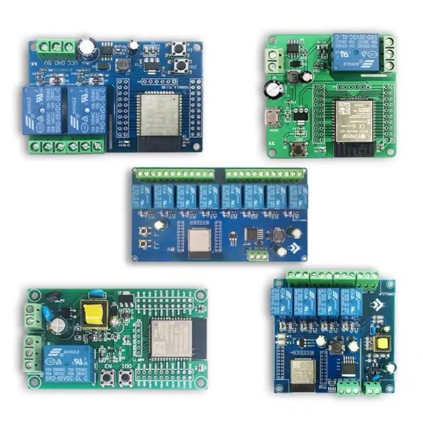 1/2/4/8 CANAL ESP32 Módulo de relé BLUETOTH BLUETOOTH AC90-250V/DC5-30V Fonte de alimentação Esp32-Wroom-32E Placa de desenvolvimento