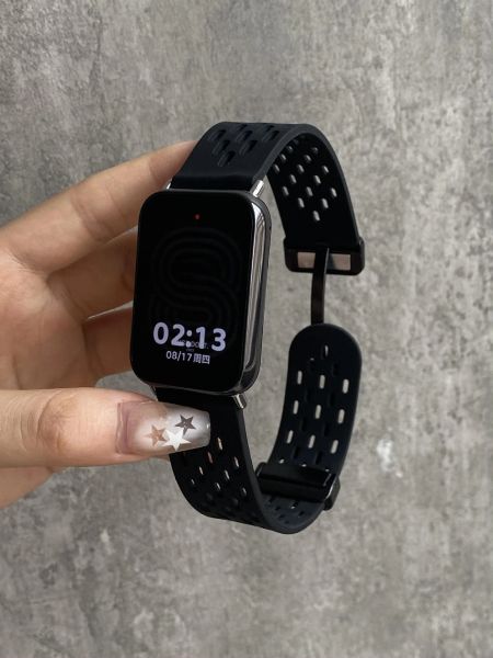 Silikongurt für Xiaomi Band 8 Pro Ersatz Sport Watchband für Mi Band 8 Pro NFC Correa Bracelt Magnetic Handgelenk Zubehör