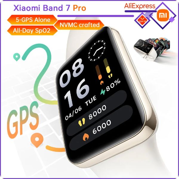 Braccialette originali Xiaomi Band 7 Pro GPS Watch Bracciale Wristband 1.64 