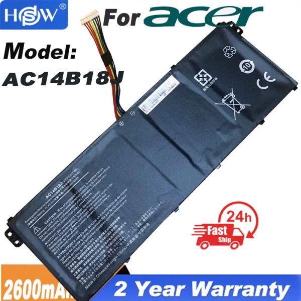 Батареи 11,4 В AC14B18J AC14B13J Батарея для ноутбука для ACER ASPIRE ES1511 ES1512 V3111P CB3531 311 Travelmate B115 B116 MS2394