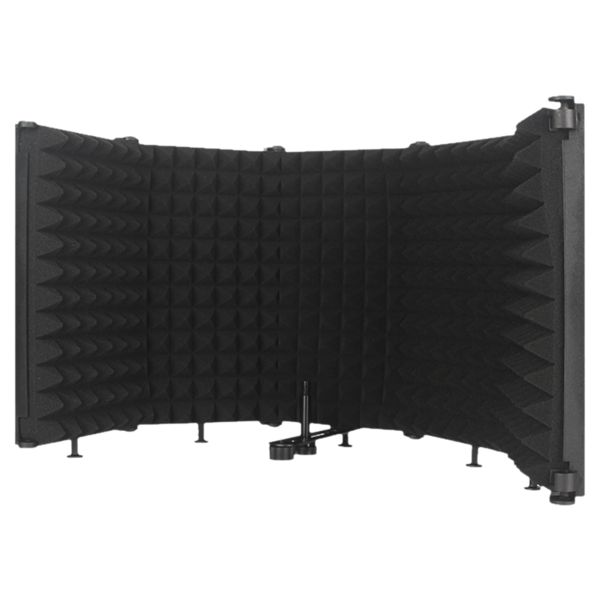 Acessórios Ajustáveis 3/5 Painel Isolamento Microfone escudo dobrável Gravação de estúdio Filtro de microfone Cabine vocal para gravar transmissão