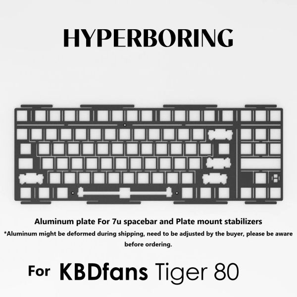 Acessórios Keebox Hyperboring PC Posicionamento Placa de Posicionamento de Alumínio FR4 Para Kdbfanstiger 80 Lite para YR80 PCB