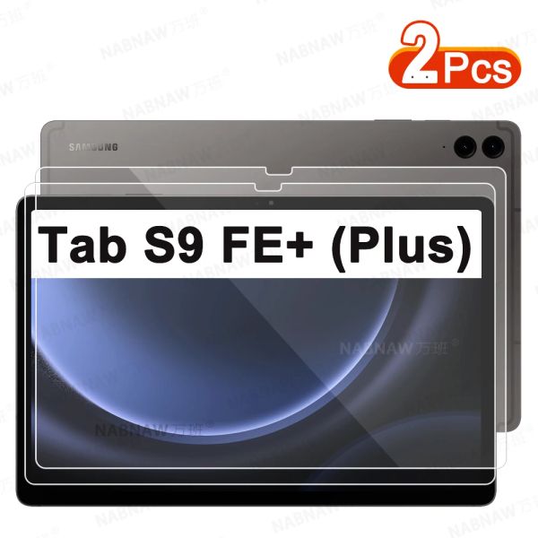 2 pezzi HD Proot a prova di graffio Protettore Temperata per protezione per Samsung Galaxy Tab S9 Fe+ Plus 12,4 pollici SM-X610 X616B Film tablet