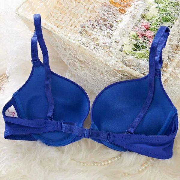 Nuova viso sexy reggiseno ragazza una parola bella schiena semplice fibbia anteriore raccolta reggiseno bellissimo reggiseno di biancheria intima