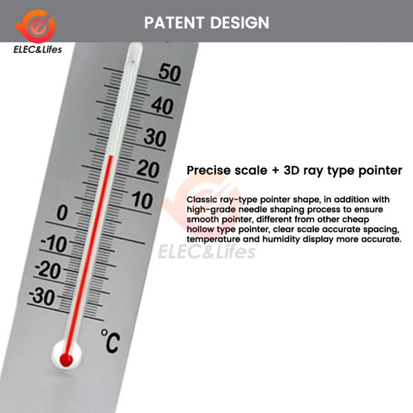 Termometro -hygrometro esterno interno misurare la temperatura del giardino della casa e l'umidità strumento muro appendi il termometro in vetro