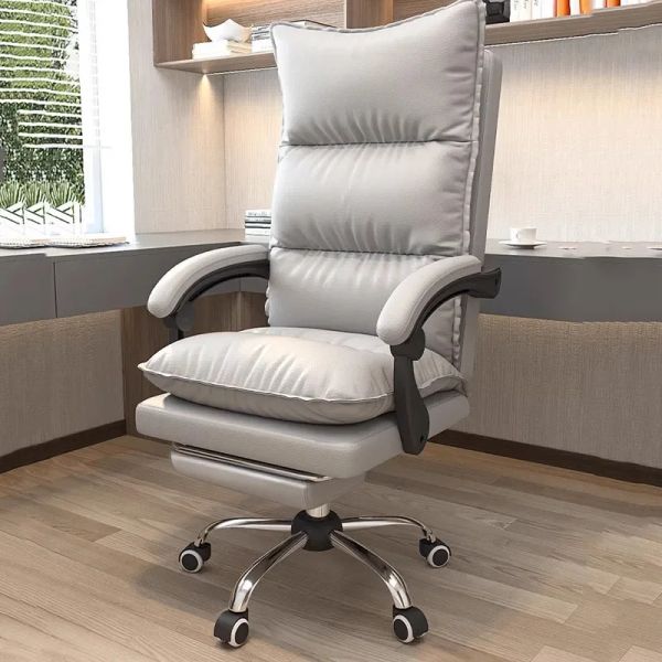 Cadeira de escritório de couro para o escritório da sala de estar, cadeira de escritório cadeira de cadeira de escritório Design Executivo Sillas de Oficina Home Furniture