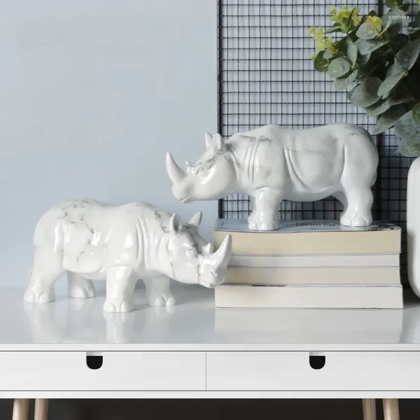 Ciotole creative rhinoceros ornaments uffice vino armadio vino decorazioni per la casa artigianato