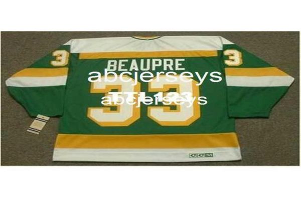 33 Don Beaupre Minnesota North Stars 1985 CCM Vintage K Hockey Jersey o personalizzato qualsiasi nome o numero retrò Jersey1164439