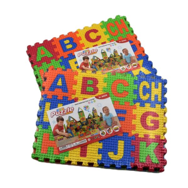 36pcs/set crianças garotas espanholas Número do alfabeto EVA Puzzle Aprendizagem Play Tak Toy Interligando quebra -cabeças Cubos de letra de espuma