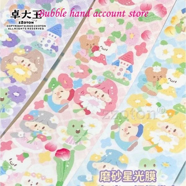 Zhuo King Flower Elf Magic Messenger Sticker Roll Hand Tenda, nastro per taglio da stampo Guka Adorabile ragazza