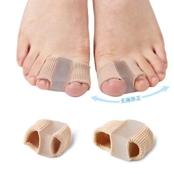 Corretor de dedo duplo lavável Corretor Hlux Eversão Fixer unissex Toe Valgus Immobilizer Foot Care Supply for Men Women