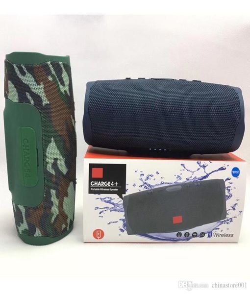 Зарядное устройство 4 Bluetooth -динамик Subwoofer Беспроводной динамик Deep Subwoofer Stereo Portable Power Bank Speakers FM Radio с розничной PA3093388
