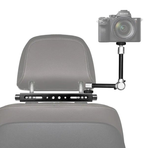 Камеры 3in1 Magic Arm Heavy Duty Car Headrest DSLR Действие Действия смартфона для смартфона для экспансионного комплекта Vlog Rig для Canon Nikon GoPro