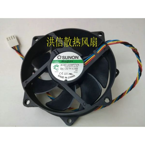 PADS Sunon için yeni CPU Soğutucu Fanı KDE1209PTVX 12V 4.4W 4pin PWM Maglev Soğutma Fanı 9025 90*90*25mm