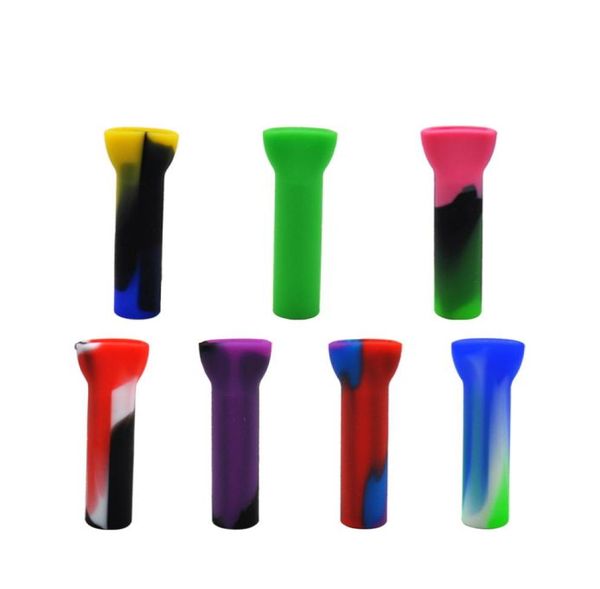 Fumo bocchettine silicone riutilizzabili riutilizzabili filtro silicone tabacco asciutto di sigaretta secca punte maschile per tubo del giardino shisha pipe1235525