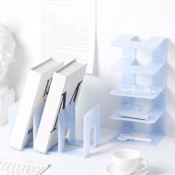 Desktop Bookshelf Office Storage Rack Hand Storage Display Stand Bookcase
