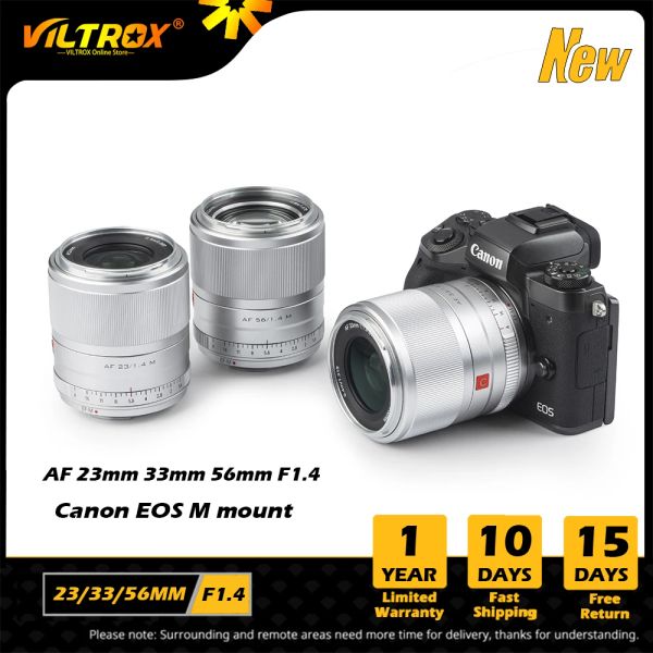Acessórios Viltrox 23mm 33mm 56mm f1.4 lente canon foco automaticamente lentes de retrato de abertura para lentes de câmera canon eos M Mount M6ii M200 M50
