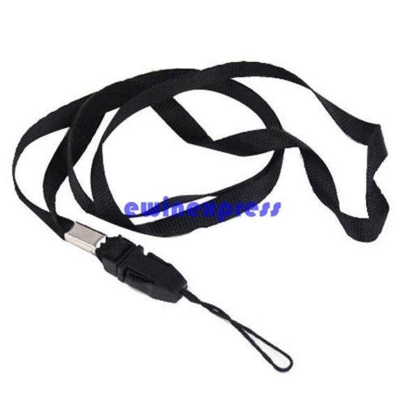 Mobiltelefone Zauberriemen Schwarzer Lanyard -Nackengurt für ID -Pass -Kartenabzeichen Handyhalter Camera 5653623