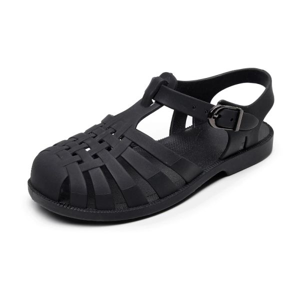 Tênis 2022 Designer de moda de verão Sapatos de sandálias Hollow Out Ladies Shoes para menino Strap Summer Summer Unissex Plástico