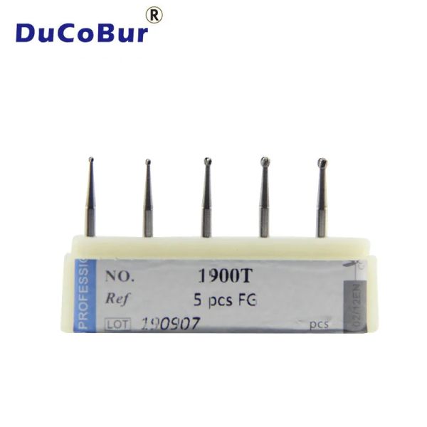 Ducobur 5pcs/Box Dental Wolfram Carbid Burs of Ball Form