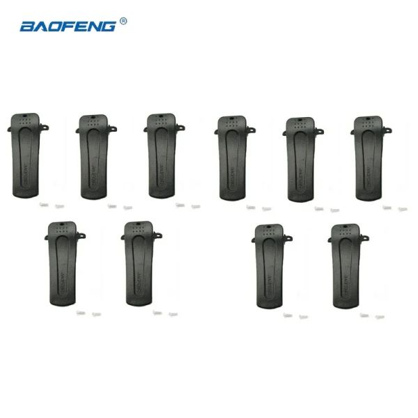 10pcs baofeng clip a bingella a due vie per bf-666s bf-777s bf-888s recevis h777 walkie talkie back morsetto baofeng accessori