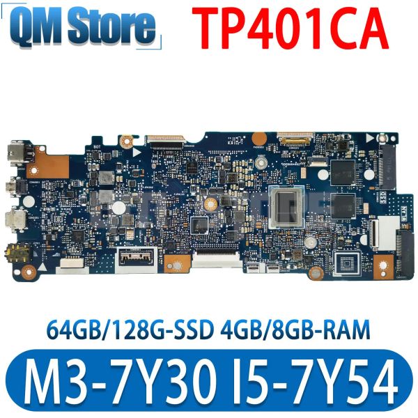 Motherboard TP401CA Notebook Mainboard M37Y30 I57Y54 CPU 64GB 128G SSD 4 GB/8 GB für ASUS VivoBook 14 TP401C TP401CAE Laptop Motherboard