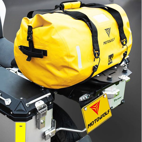 Sacchetti di coda impermeabili motociclisti borse per sedili posteriori borse da viaggio 3 color 40L 66L 90L Scooter Scooter Sport Baggage Sedili posteriore Borsa