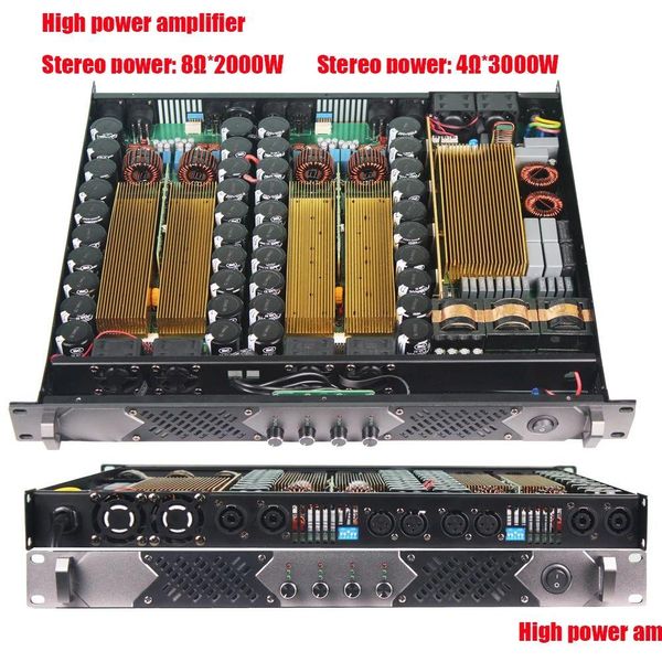 Другое A/V аксессуары оборудование Pakitson XT42000ADD Профессиональный цифровой усилитель мощности 3000W 4 -канальный этап o Динамик для студии DHKGV