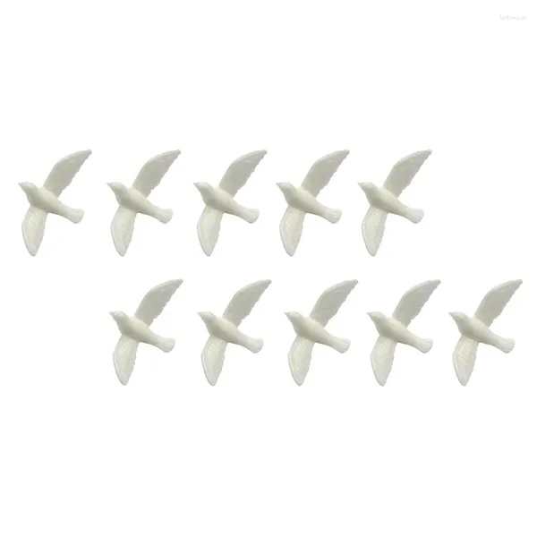 Dekoratif çiçekler küçük beyaz güvercin modeli yapay dekor simülasyonu masaüstü süs mini simüle edilmiş ev aksesuarları ev