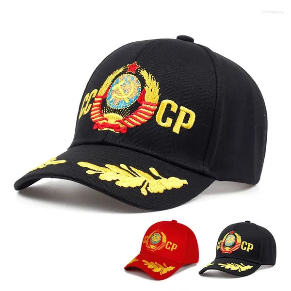 Caps de bola CCCP Baseball Cap unissex Ajustável Bordado de algodão Snapback Hat Fashion Sports Hats Men por atacado