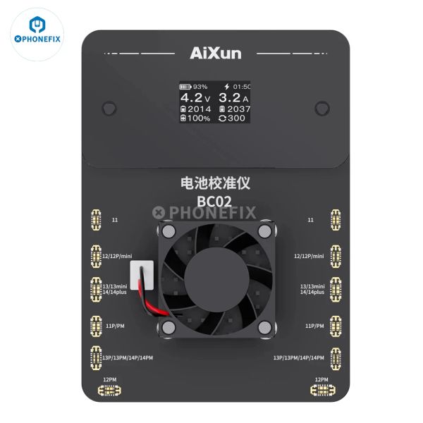JC AIXUN BC02 Калибратор батареи для iPhone 11 12 13 14PROMAX Батарея заряда заряда