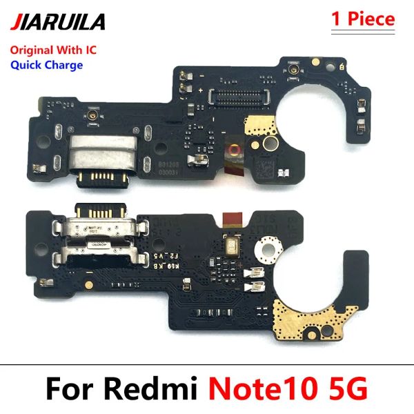 Original neuer Ladeplatine PCB Flex für Xiaomi Redmi Note 10 10S Pro 5G USB Port Connector Dock Ladeflexkabel