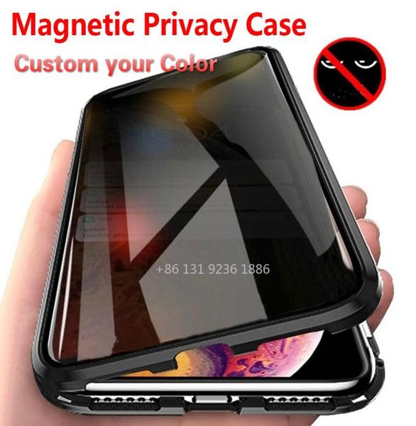 Metal 360 Magnetic Case para iPhone 13 12 11 CAPA PRO COESS Bumper para iPhone XR SE2020 7 8 Plus XS Max Casos FUNA8989150