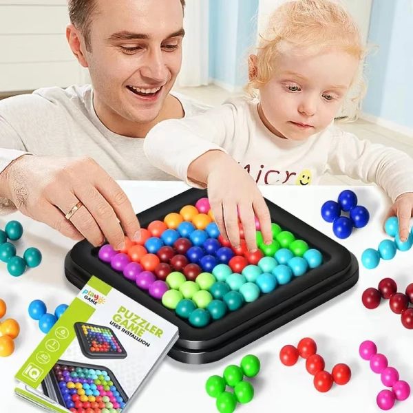 Kid Puzzle Games 40 Herausforderungen IQ 3D Puzzler Board Travel Game Kinder Erwachsene kognitive Fähigkeiten aufbauen Gehirnspiel Montessori Toys