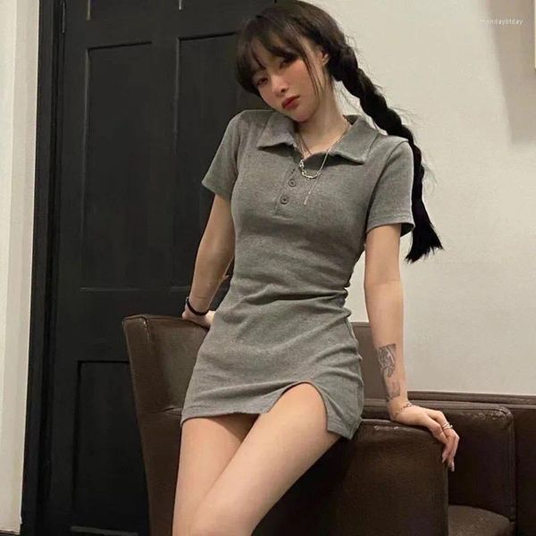 Abiti casual coreana Kawaii Mini abiti da donna harajuku maniche corte indie estetiche abiti estivi streetwear