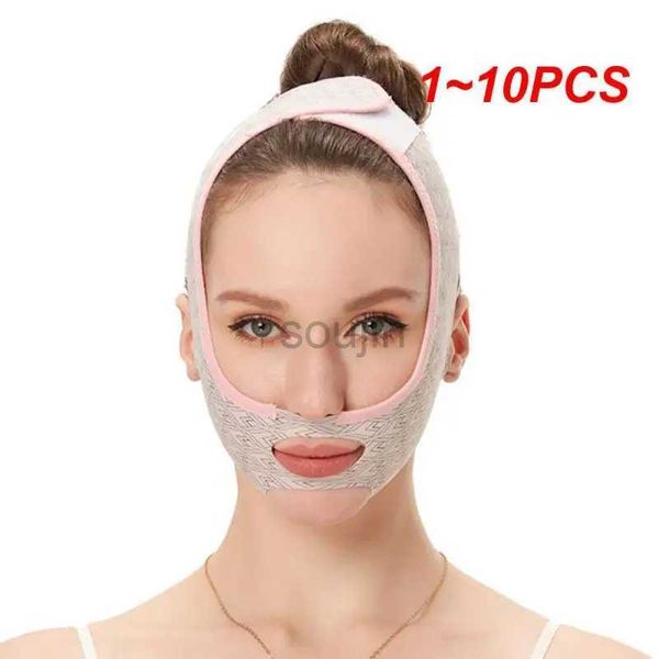 Massageador de rosto 1 ~ 10pcs Face Slimming Bandage v Linha da linha do garoto de garotão de massagem Belra Felsão Relaxer Up Mask Beauty Face Sculating Sleep 240409