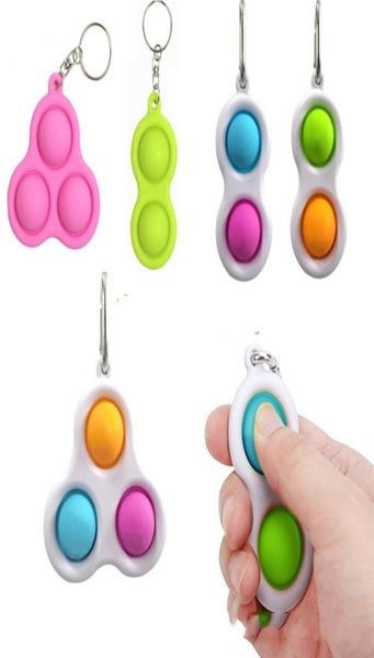Fingerblase Baby Keychain Carabiner Toys Accessoires Kinder Angst Stress Reliever Brettspiel Anhänger H33L3VW9737026