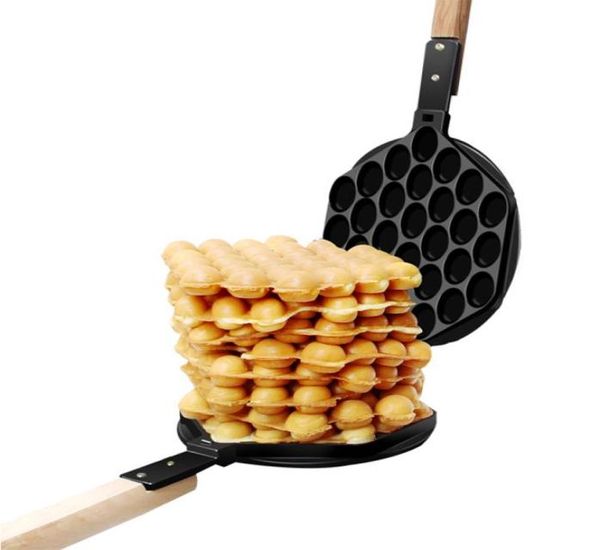 Ticari Yumurta Bubble Waffle Maker kalıp Hongkong Waffle Eggettes Roller Demir Yapılmayan Kaplama DIY Muffins Plate2939479