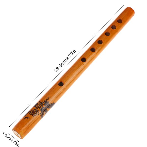 Tradicional chinês 6 buracos de bambu Instrumento de flauta